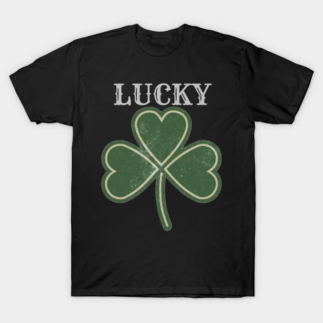 Lucky St Patrick's Day T-Shirt by Justin green